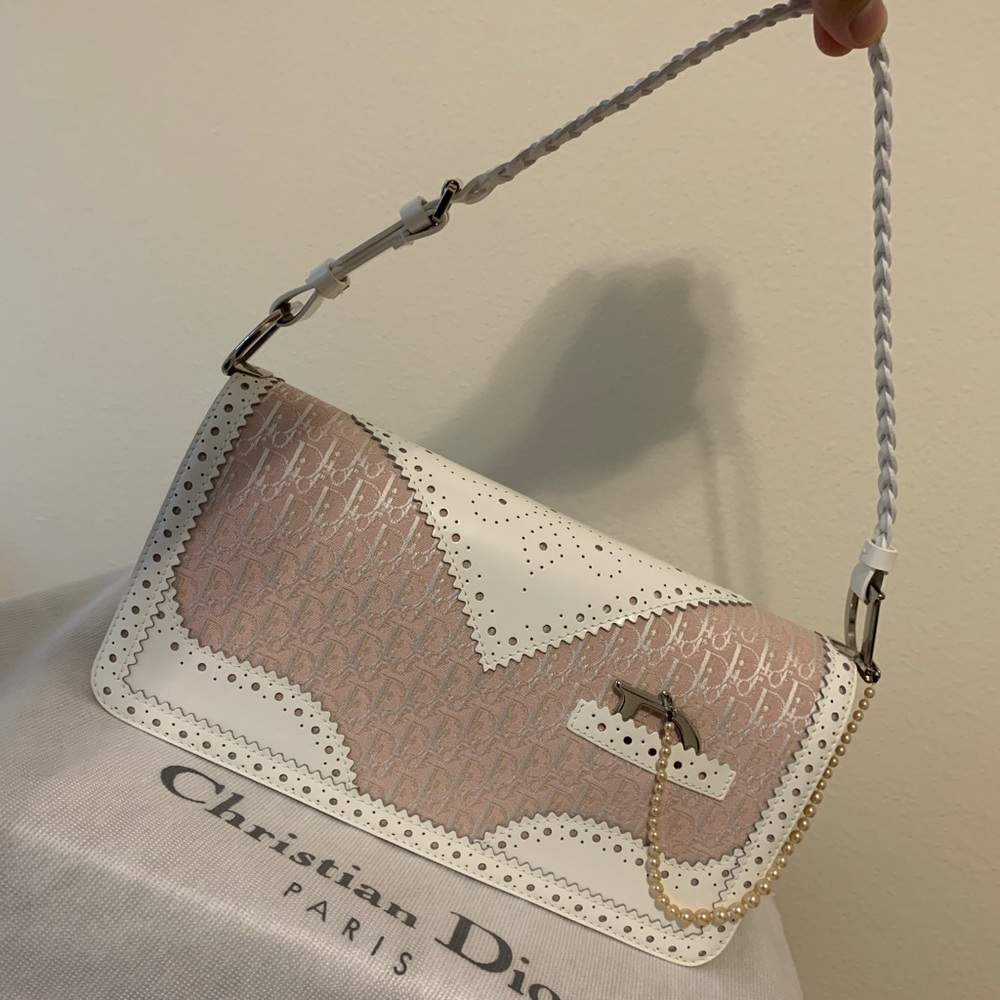 Christian Dior D’Trick Flap Shoulder bag Pink/Wht